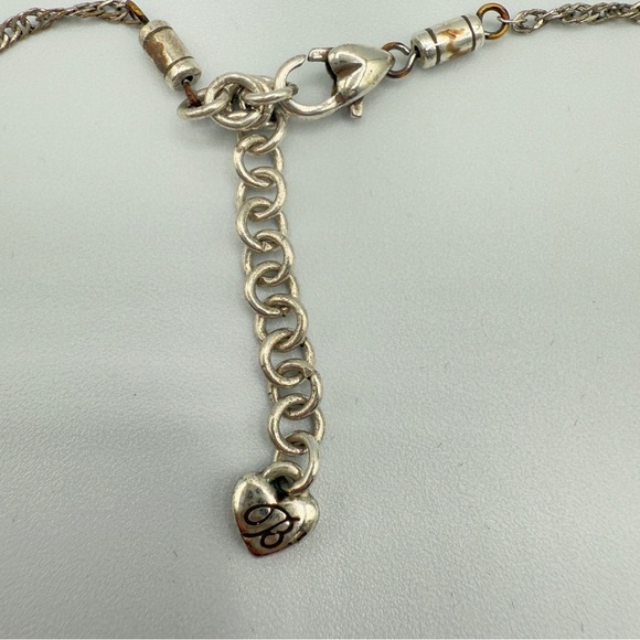 Brighton Puffy Diamond Lace Heart Reversible Pendant Necklace - Picture 6 of 16